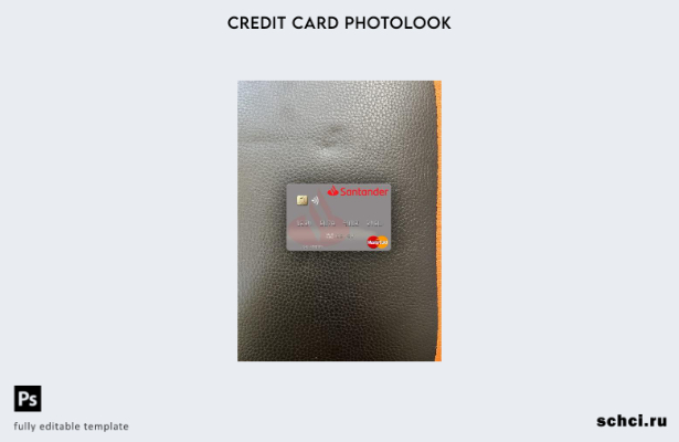 цифровая загрузка, Испания Banco Santander, шаблон фотоизображения на лицевой ст